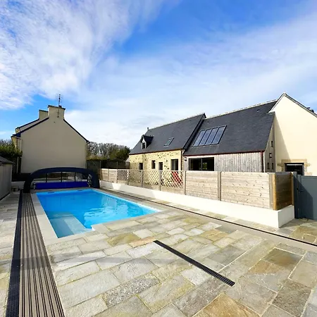 Deux A La Campagne 14 Pers Piscine Jacuzzi * Bourg-Blanc