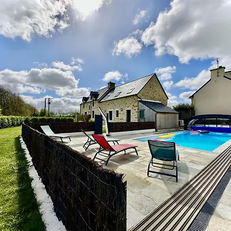 Villa Deux A La Campagne 14 Pers Piscine Jacuzzi Bourg-Blanc