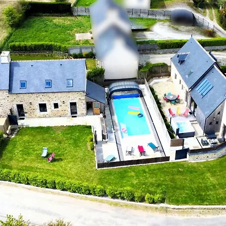 Villa Deux A La Campagne 14 Pers Piscine Jacuzzi Bourg-Blanc